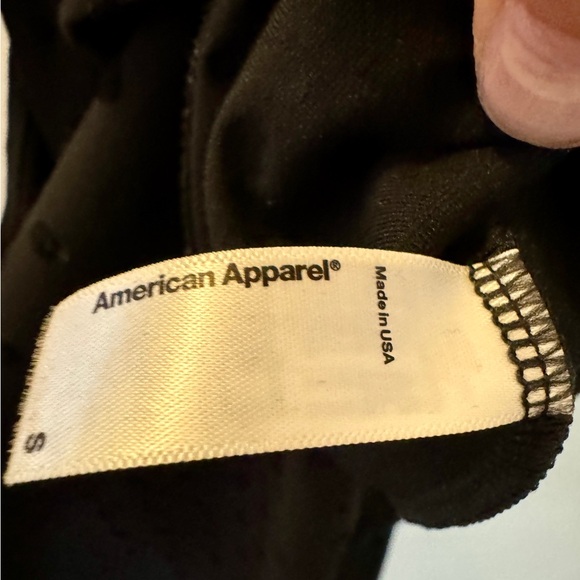 American Apparel Ice Skate Dress- Black with velvet polka dots. Size S . - Picture 4 of 5